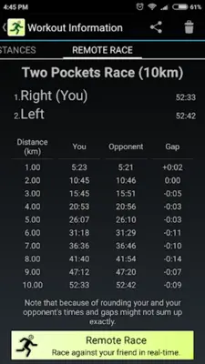 Pace Control - running pacer android App screenshot 3