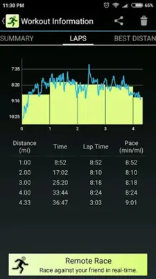 Pace Control - running pacer android App screenshot 5