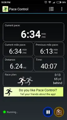 Pace Control - running pacer android App screenshot 7